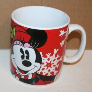 Minnie Mouse Christmas Snowflakes Disney Oversized Ceramic Coffee Mug 24 oz